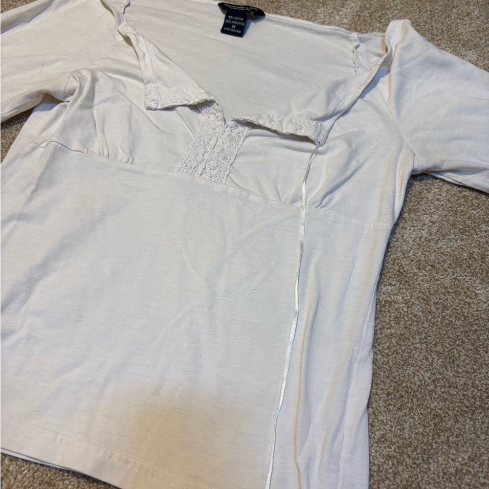 Abercrombie & Fitch Cream Blouse